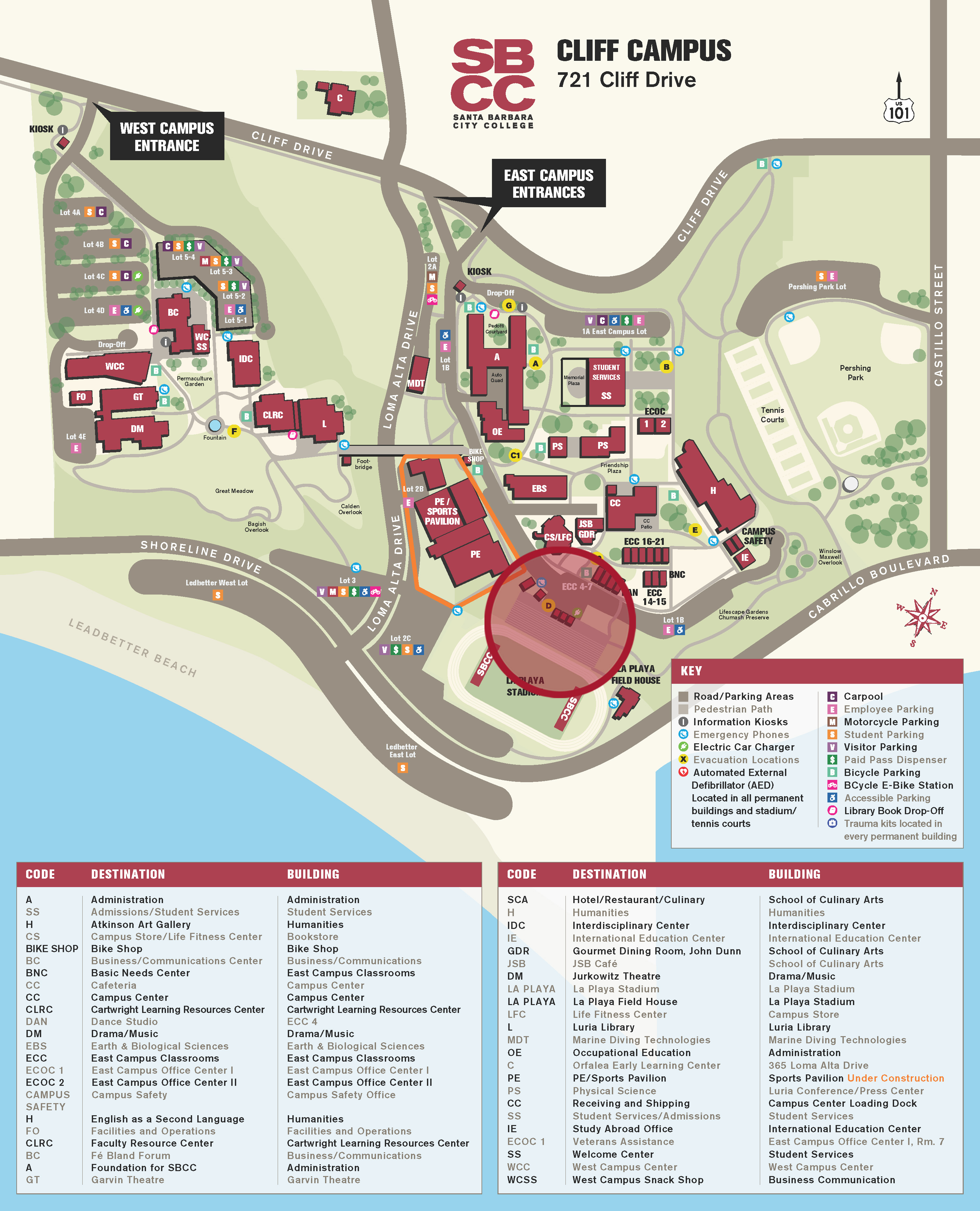 La Playa Stadium Press Box Location